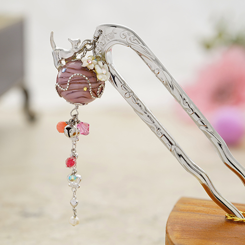 Japanese Traditional Butterfly Design Kanzashi Hair Pin Stick